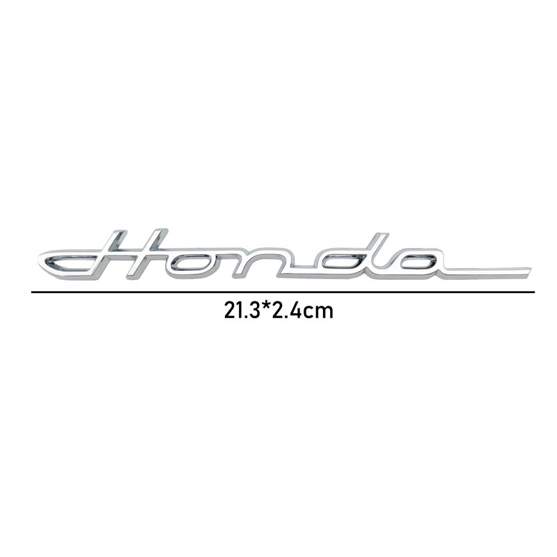 FENDER 1 Nhãn Dán Trang Trí Xe Hơi abs Màu Đỏ Đen In Chữ logo honda