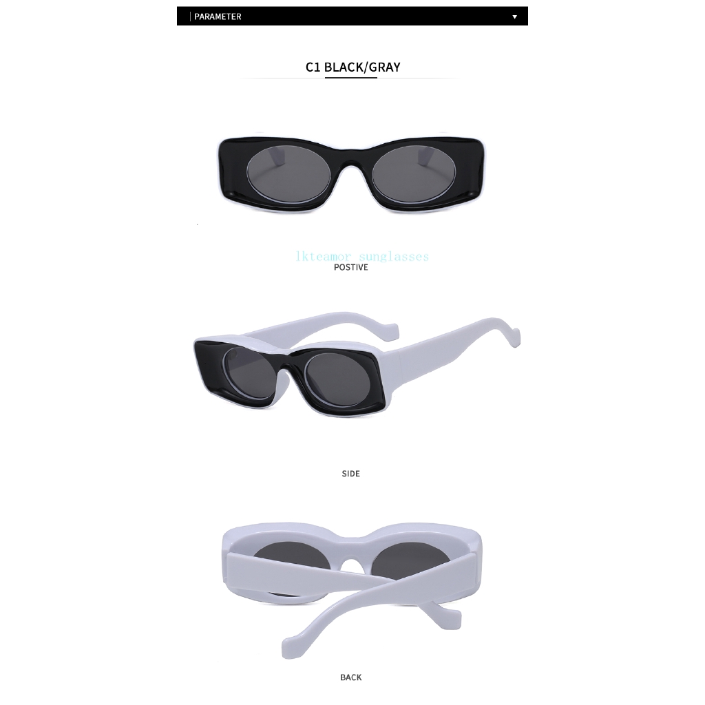 Đôi kính mát chống nắng UV400 gọng vuông nhiều màu thời trang cho nam nữ