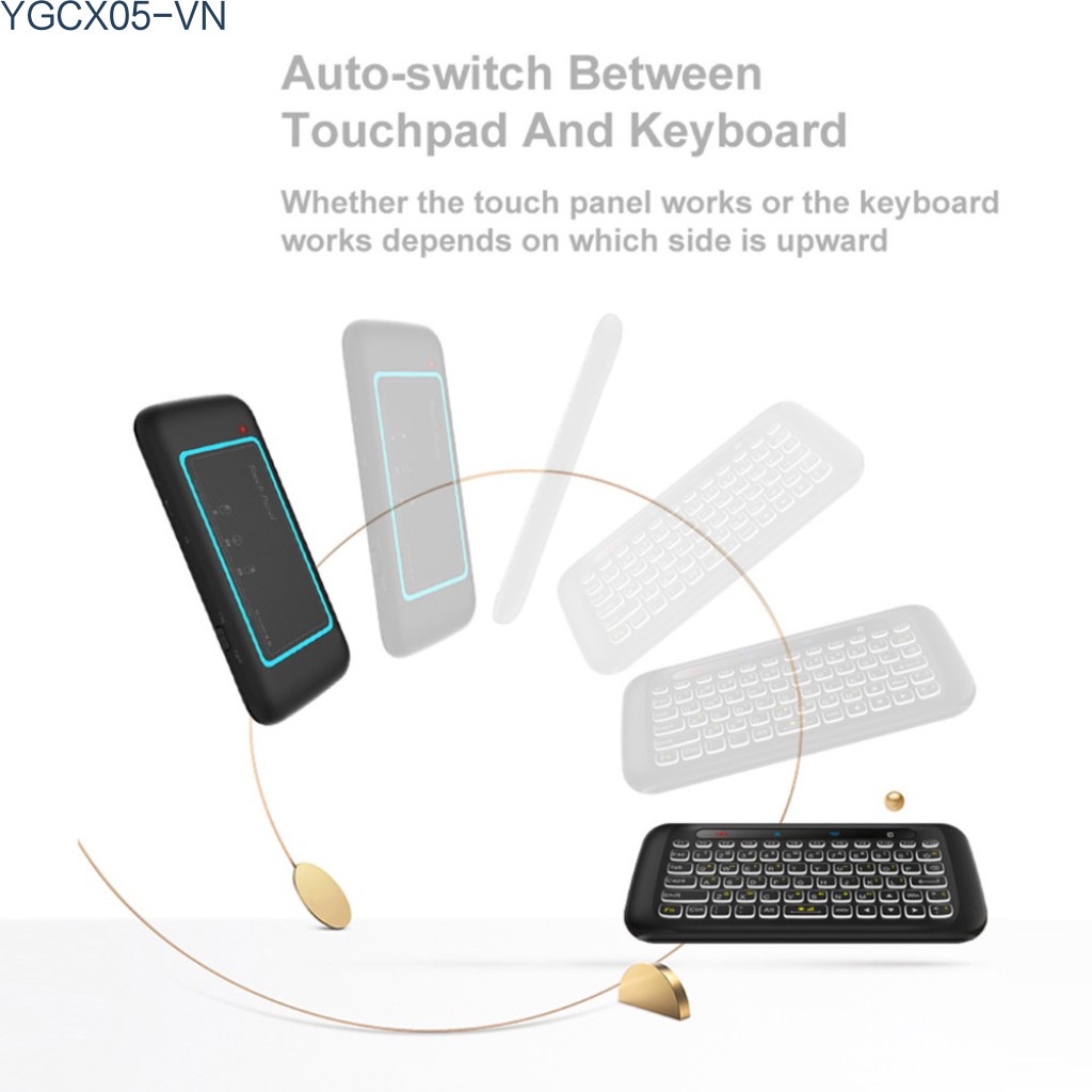 Bàn Phím Tích Hợp Cảm Ứng Thông Minh Thay Đổi Màu Sắc H20 2.4g | BigBuy360 - bigbuy360.vn