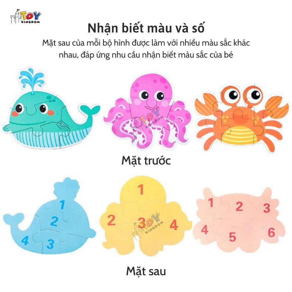 Đồ Chơi Xếp Hình Giáng Sinh Toykingdom - Theo Chủ Đề Noel, Động Vật, Phương Tiện, Có Hộp Đựng, Giúp Bé Sáng Tạo Hơn