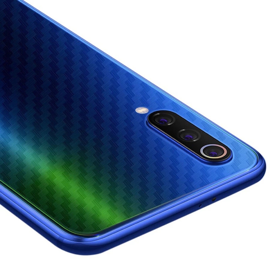 Miếng dán mặt sau điện thoại sợi carbon 3D cho Xiaomi Mi Poco X3 10 Lite Redmi Note 9s 8 9 Pro