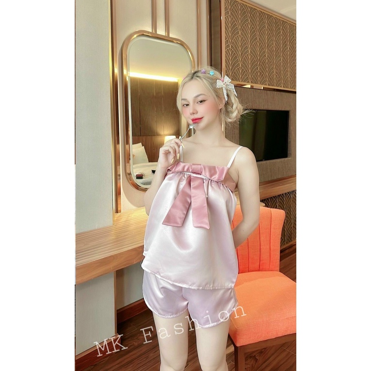 sét bộ đùi áo nơ kiểu 2 dây