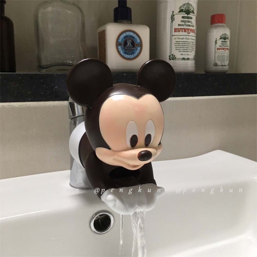 Dụng Cụ Nối Dài Vòi Nước Rửa Tay Chống Văng Họa Tiết Hoạt Hình Kiểu Hàn Quốc Cho Bé