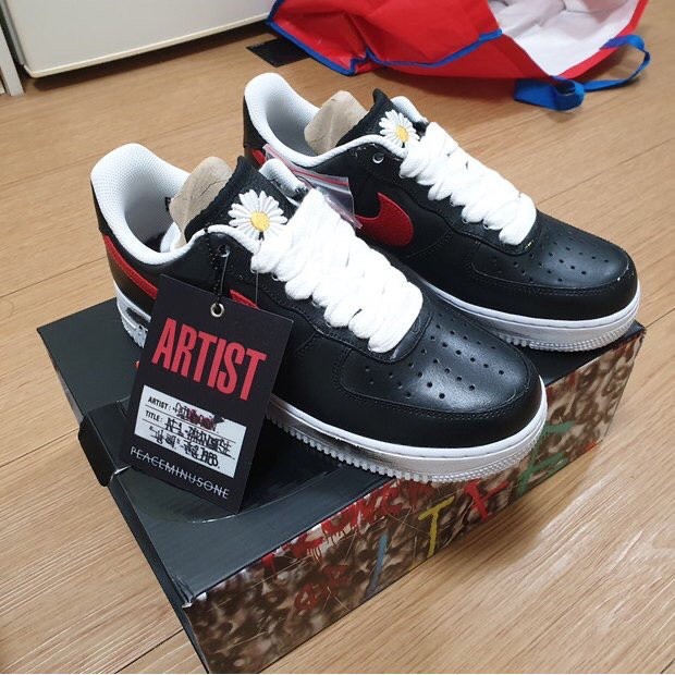 Giày 𝐍𝐈𝐊𝐄 air force 1 ❤️FREESHIP❤️ 𝐍𝐈𝐊𝐄 AF1 đen sơn đế hoa cúc Full size nam nữ + Full Box + Bill