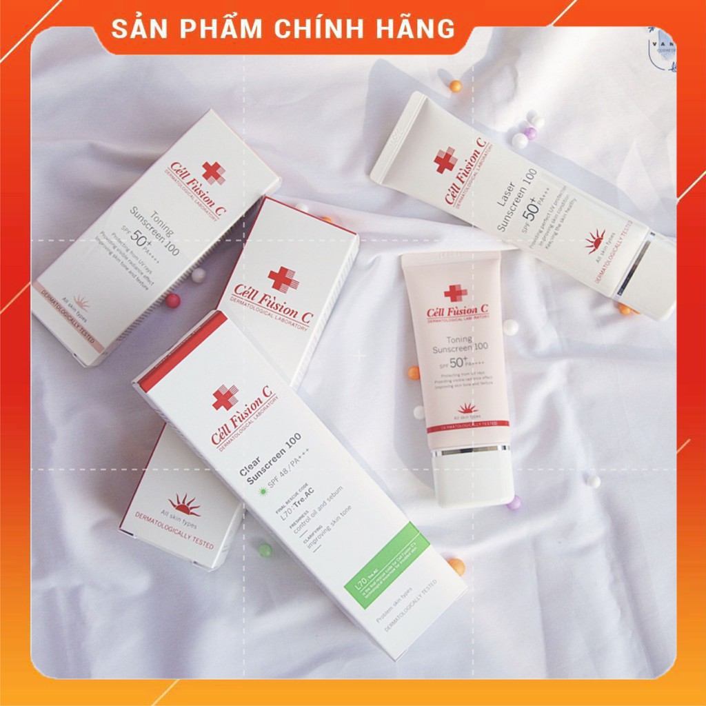 Kem chống nắng Cell Fusion C Sunscreen 100 SPF50+/PA+++Hàn Quốc 50ml/10ml