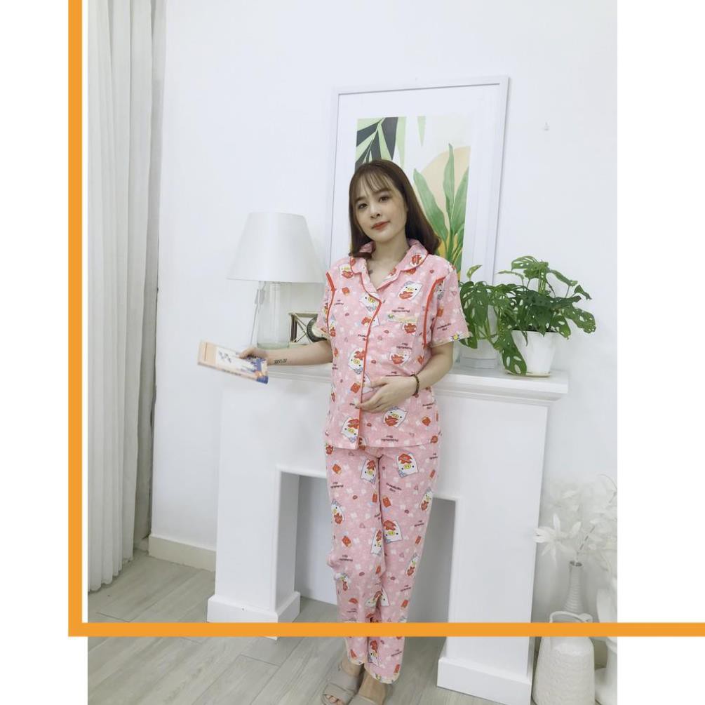 [Hàng Loại 1] BỘ PIJAMA LỤA THÁI CHO MẸ BẦU VÀ SAU SINH - LTNT02