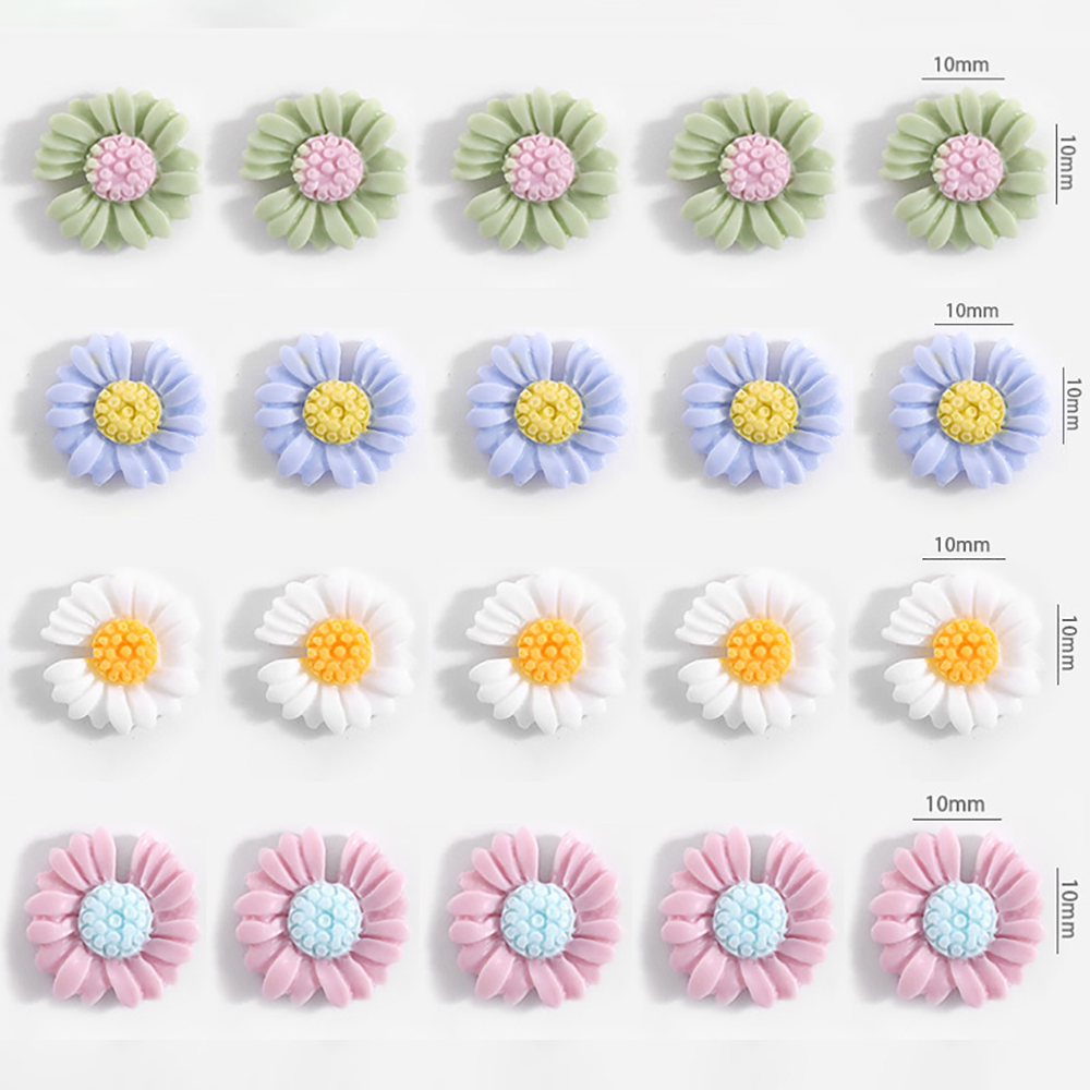 [Hàng mới về] Set 5 phụ kiện trang trí móng nghệ thuật hình hoa cúc 3d