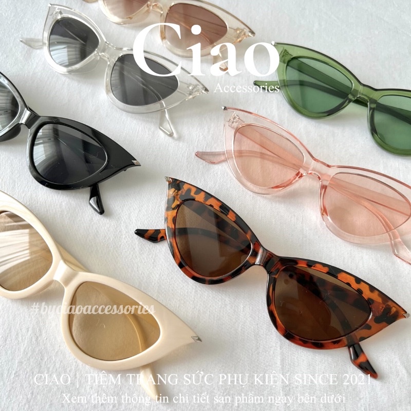 [HOẢ TỐC 1H] Kính mát/ Kính thời trang thiết kế bản tam giác mã 09 Ciao accessories