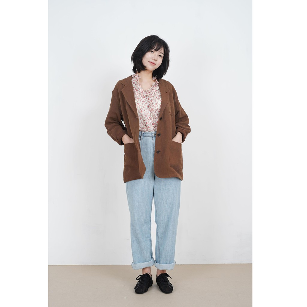 [gwilee] dropped linen jacket - áo khoác blazer vải linen cao cấp Hàn Quốc | BigBuy360 - bigbuy360.vn