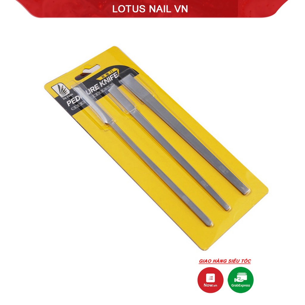 Bộ lấy khóe móng chân 3 cây bằng inox cao cấp
