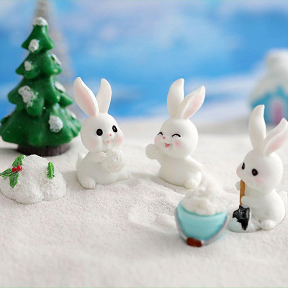 Đồ trang trí Người Tuyết / Thỏ Bunny Mini Dễ Thương Dùng Trang Trí Tiểu