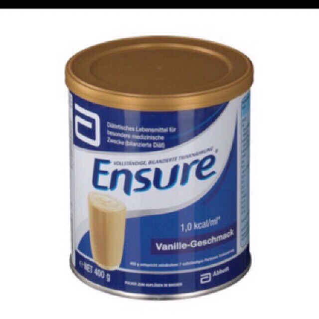 Sữa bột Ensure Abbott Đức Hộp 400g hương Vani date 3/2025