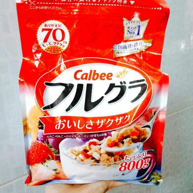 Ngũ Cốc Calbee 800g Date mới