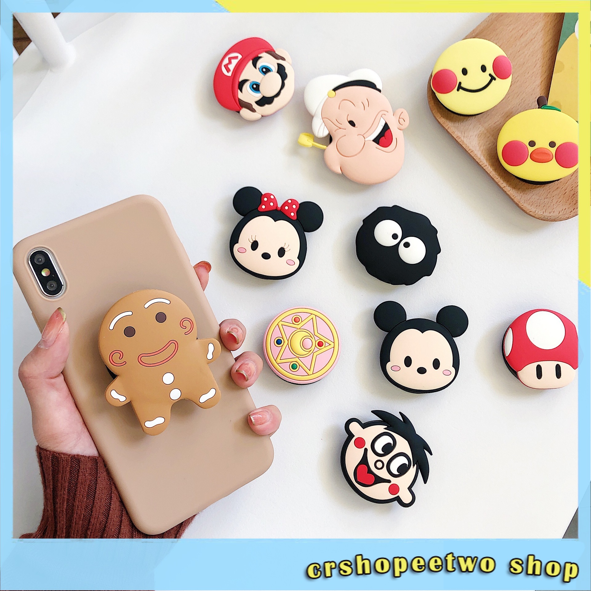 1 Vòng Nhẫn Gắn Điện Thoại Bằng Silicone Mềm Hình Hoạt Hình | BigBuy360 - bigbuy360.vn