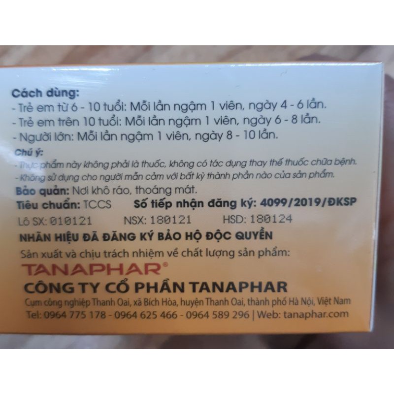 ✅ KẸO NGẬM HO STREPTANA H 100 VIÊN
