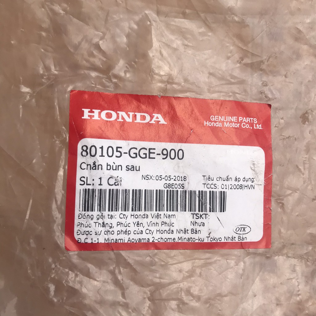 Chắn bùn sau | Đuôi Lead cũ zin chính hãng Honda 80105-gge-900