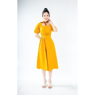 Váy cổ vuông nơ lệch CCHAT