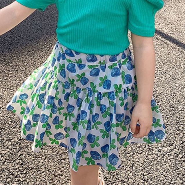 Set Áo Thun + Chân Váy Hoa Thời Trang Mùa Hè Cho Bé Gái