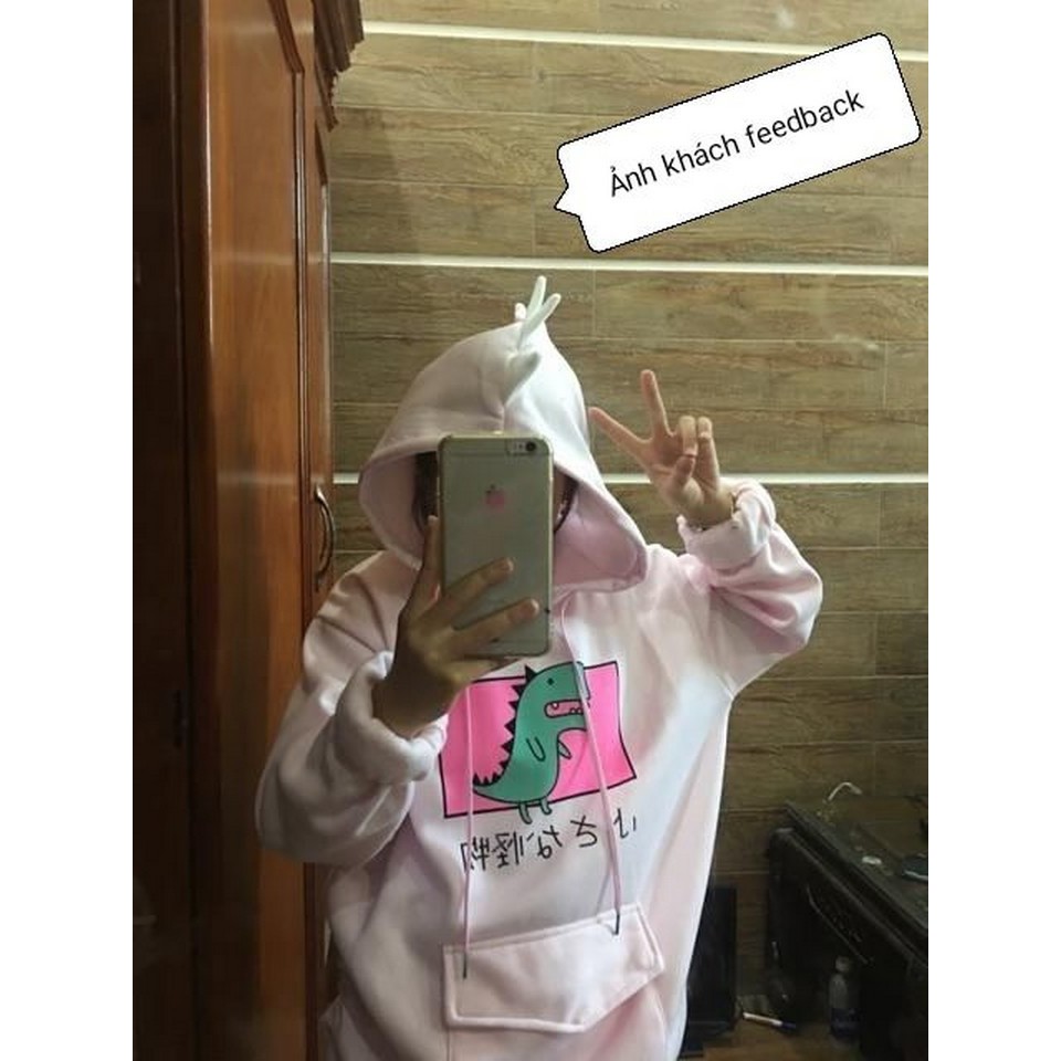 [Mã WASTMAY giảm 15% tối đa 30K đơn 150K] Áo Khoác Nỉ Hoodie Túi Khủng Long So Cute Có Sừng Cực Đẹp Cho Teen (Hình Thật) | BigBuy360 - bigbuy360.vn