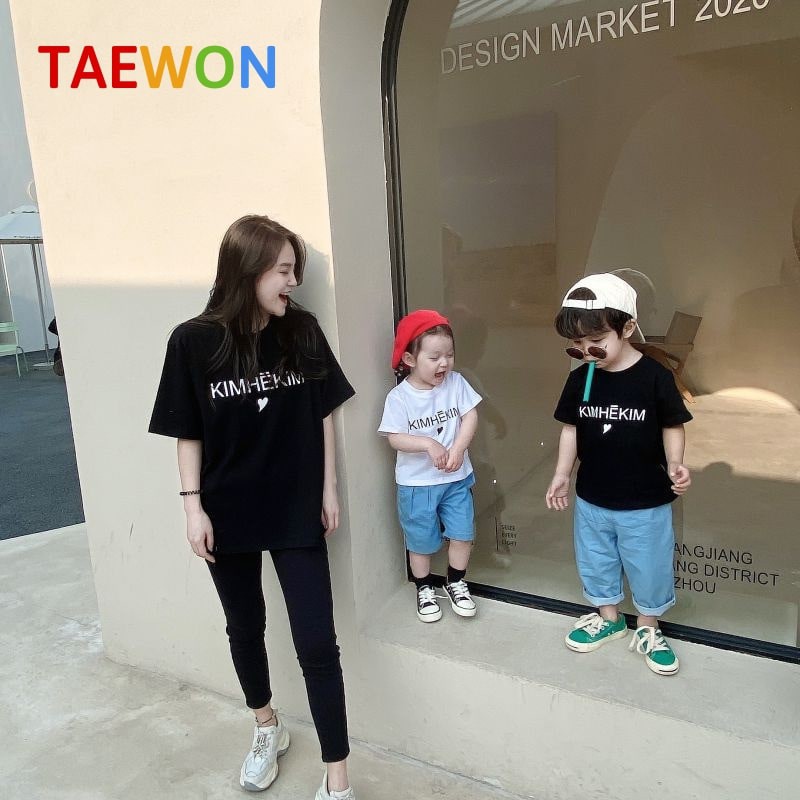 Áo thun Hàn Quốc bé trai bé gái đẹp xuất xịn trẻ em từ 1 đến 5 tuổi chất cotton Taewon Kids AT04