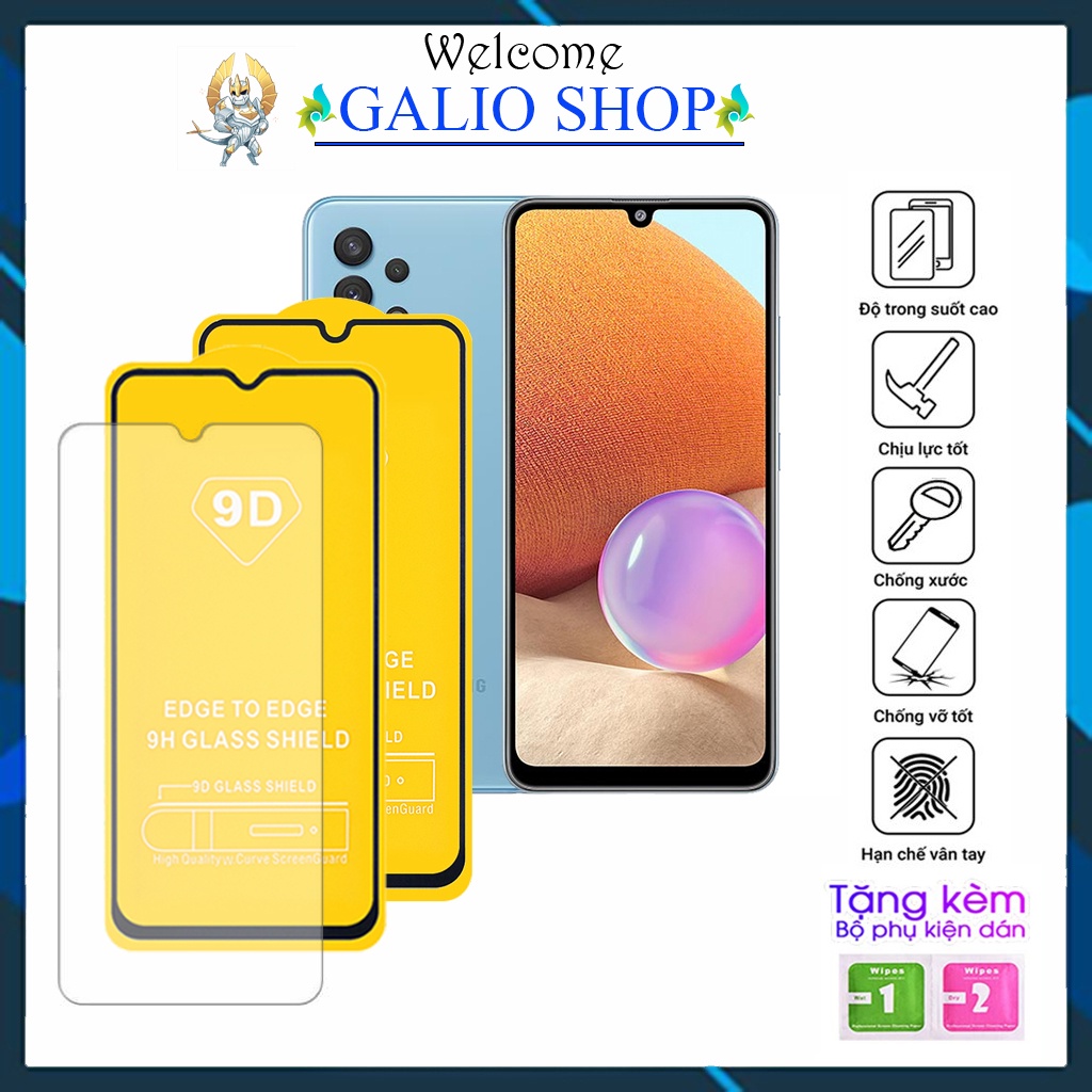 Kính cường lực Samsung A32 4G 5G Full màn cao cấp 9D độ cứng 21H siêu mượt chống bám vân tay chống rơi vỡ màn hình