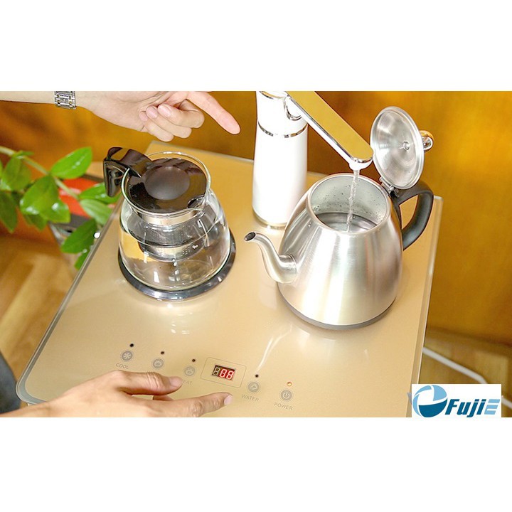 Cây nước nóng lạnh kết hợp bàn pha trà, cafe FujiE WD3000E