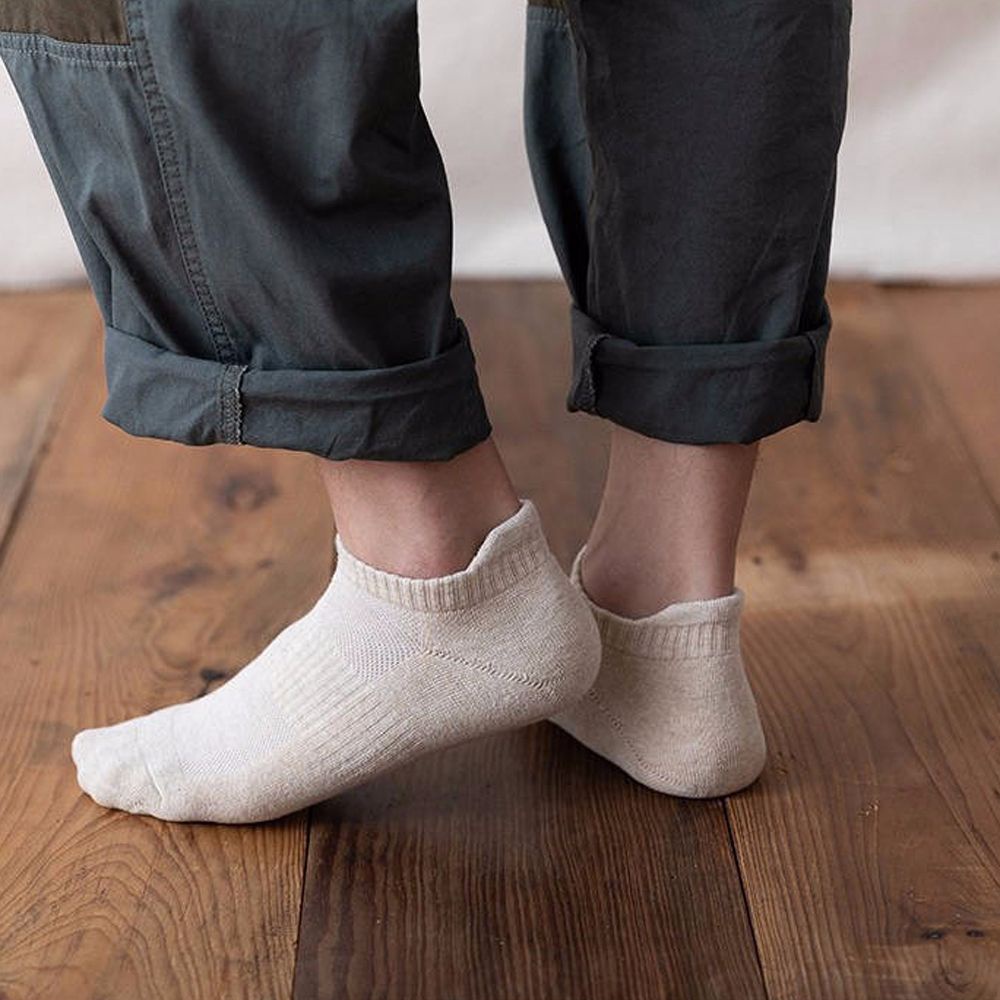 Vớ cotton cổ thấp màu sắc đơn giản dễ phối đồ thời trang cho nam