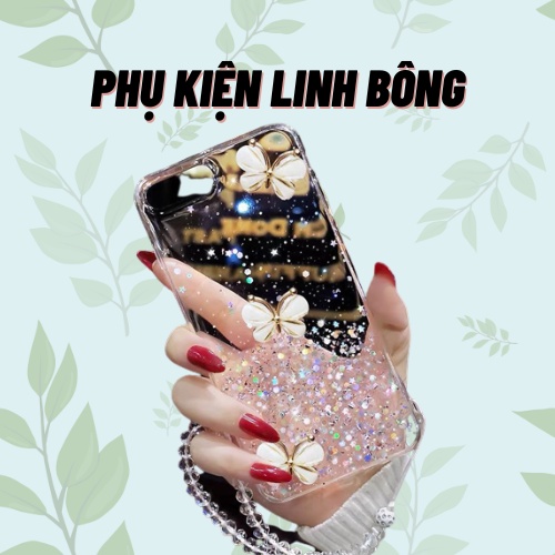 [ Đẹp- RẺ] Ốp điện thoại nhũ, đính bướm siêu xinh cho 6/7/8/6plus/12promax/ 11promax/xr/xsmax/11pro