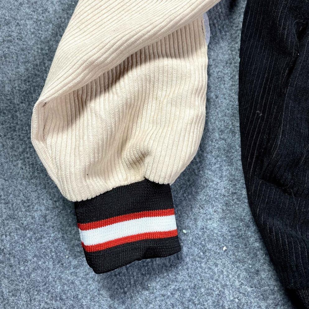 Áo khoác form rộng, áo khoác bomber vải kaki nhung cao cấp không xù lông 3 màu wata | BigBuy360 - bigbuy360.vn