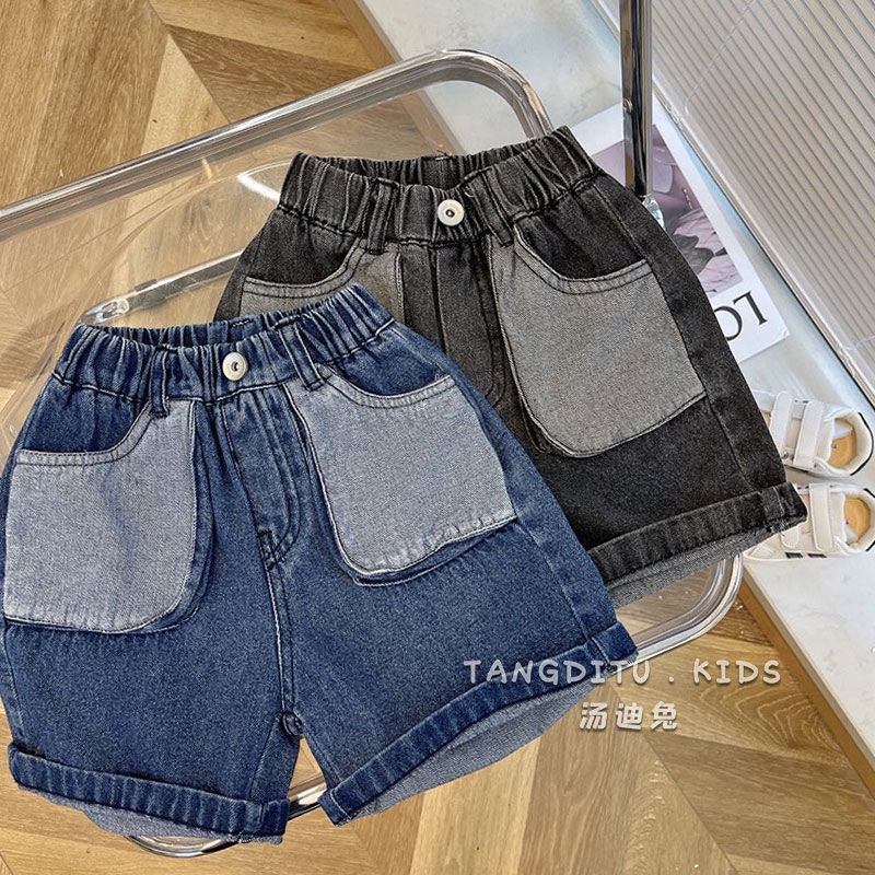 Quần Short Jean Thời Trang Mùa Hè Hàn Quốc Hàng Mới Dành Cho Bé Trai 2022