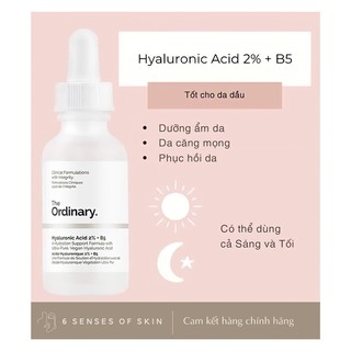Cấp ẩm hồi phục Hyaluronic Acid 2% + B5 - The Ordinary