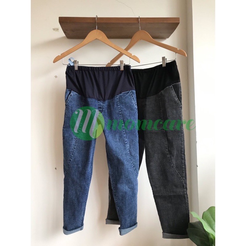 [MẪU MỚI VỀ] QUẦN BẦU Jean Dáng Baggy Co Dãn Thoải Mái