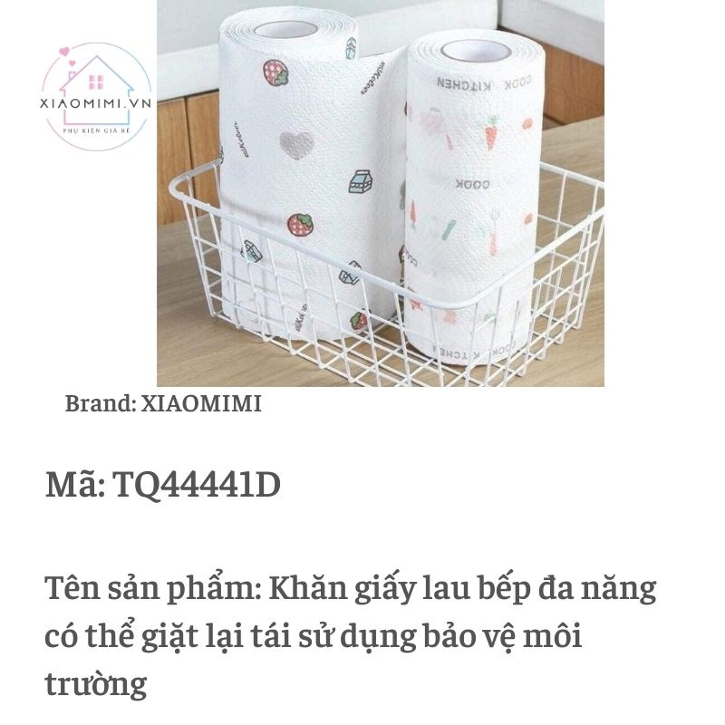 Khăn giấy lau bếp đa năng có thể giặt lại tái sử dụng bảo vệ môi trường XIAOMIMI TQ44441D