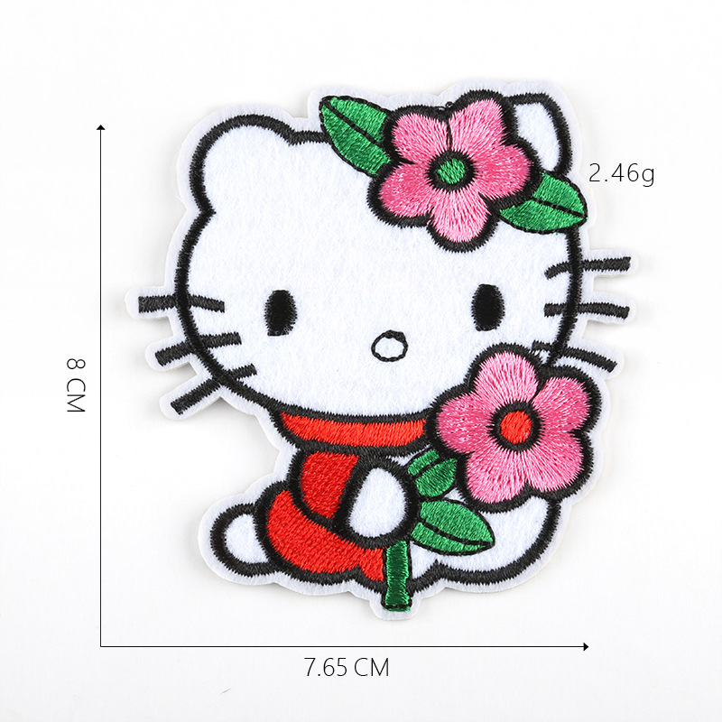 HELLO KITTY Miếng Dán Ủi Quần Áo Hình Hello Kitty