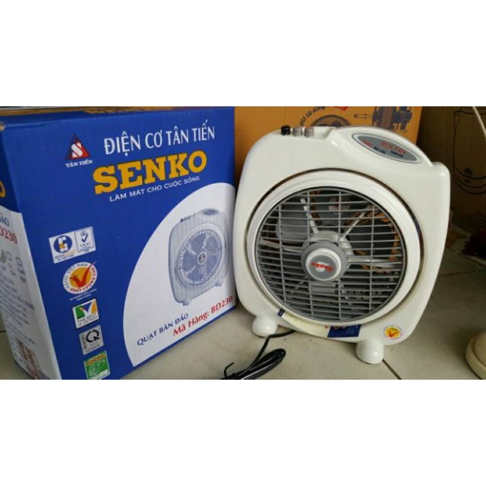 QUẠT BÀN ĐẢO SENKO BD230 TẶNG 10- MÓC DÁN TƯỜNG (GIAO MÀU NGẪU NHIÊN)