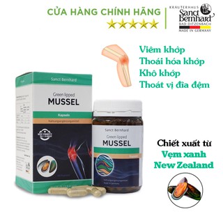 Viên uống bổ khớp Vẹm xanh Sanct Bernhard Mussel [Chính hãng CHLB ĐỨC]