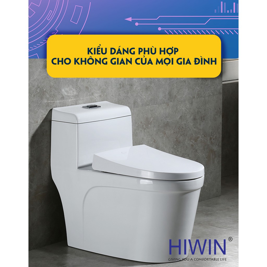 Bồn cầu sứ tráng men chống bám bẩn cao cấp Hiwin MT-2216