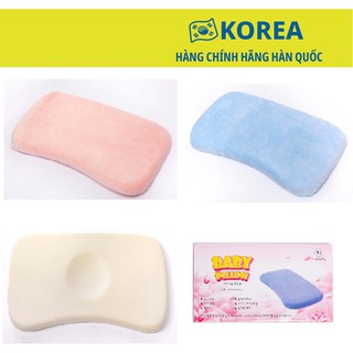 Gối cao su non chống bẹp đầu, méo đầu cho trẻ sơ sinh Mehome Hàn Quốc - 45 x 25 x 3cm