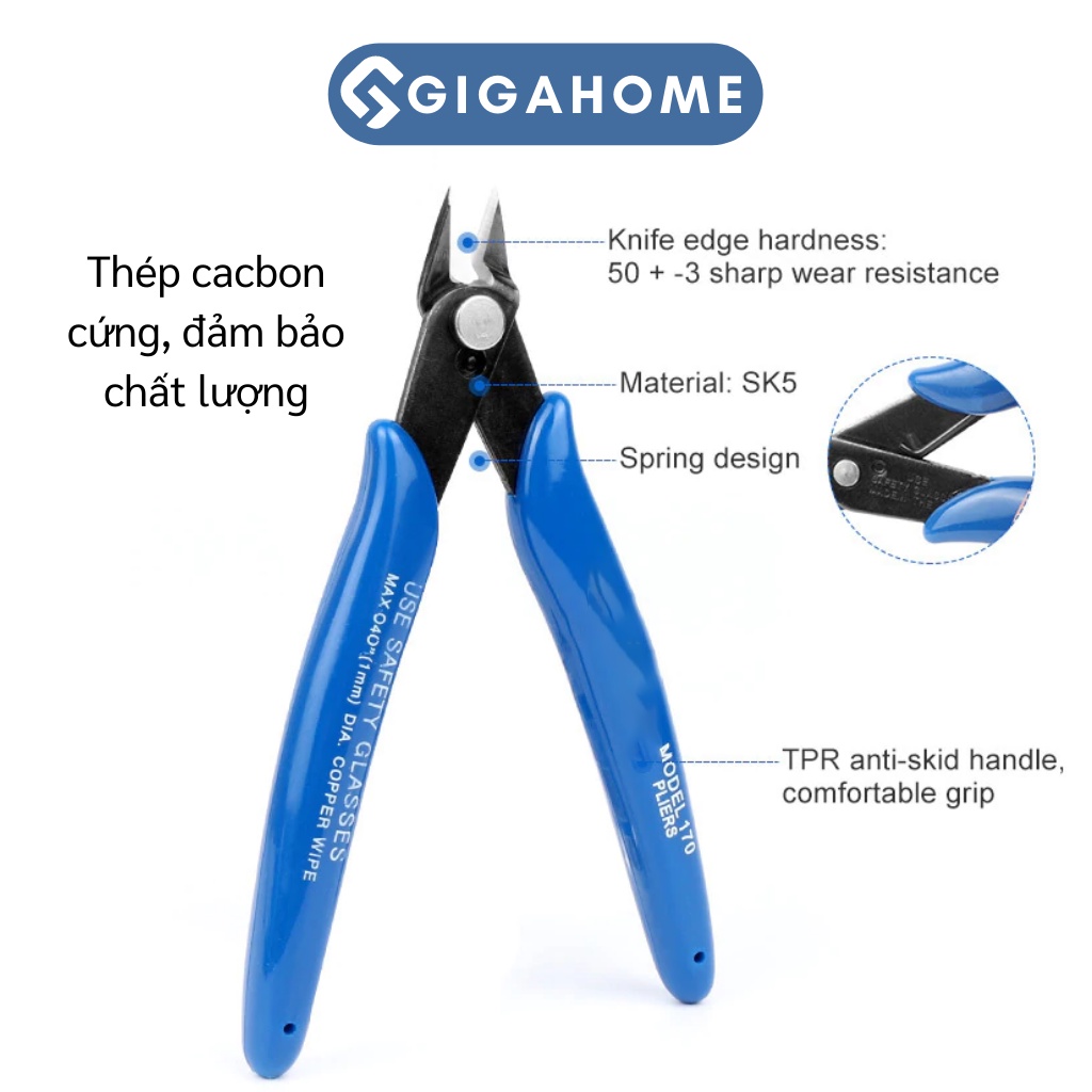 Kìm Cắt Chân Linh Kiện GIGAHOME170 Được Làm Từ Thép, Sắc Bén 7400