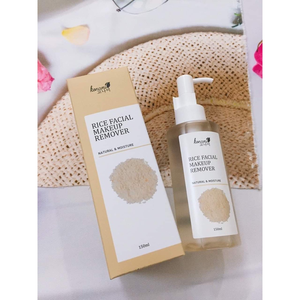 Nước tẩy trang Gạo rice facial makeup remover Konami 150ml