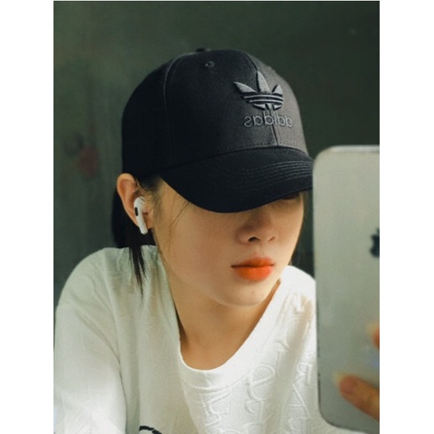 Mũ lưỡi trai nón kết Adl.Das đen logo đen cao cấp, hàng thiết kế xuất khẩu, dành cho mọi lứa tuổi cả nam và nữ, Full hộp