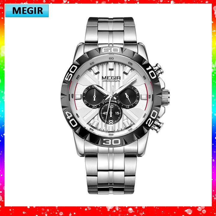 Đồng hồ nam MEGIR Z-2087B Chính hãng cao cấp Kiểu máy Chronograph