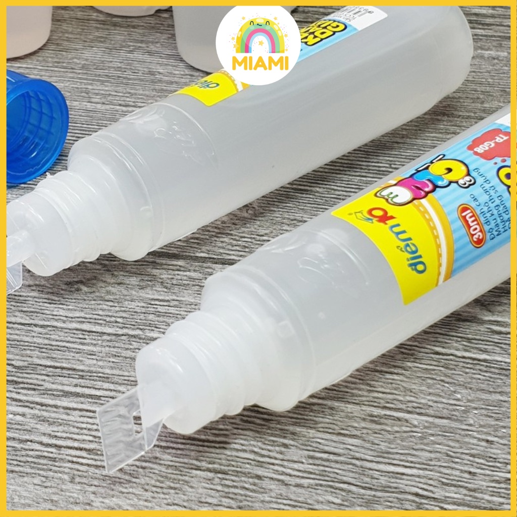 Keo Dán Giấy Thiên Long Điểm 10 TP-G08, Bến Nghé GL-08 Lọ 30ML Mau Khô, Độ Kết Dính Tốt, Không Độc Hại, Hồ Nước (Sẵn)