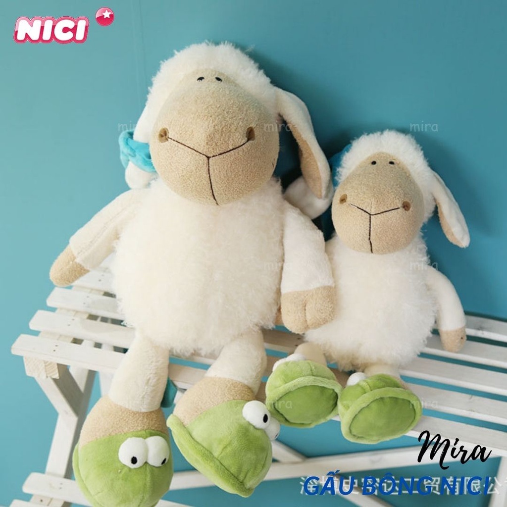 Gấu Bông Cừu Con, Thỏ Con Gấu Bông, Móc Khóa NICI Cừu Sean Búp Bê Thú Nhồi Bông Quà Sinh Nhật Cho Nữ MIRA-GB28014