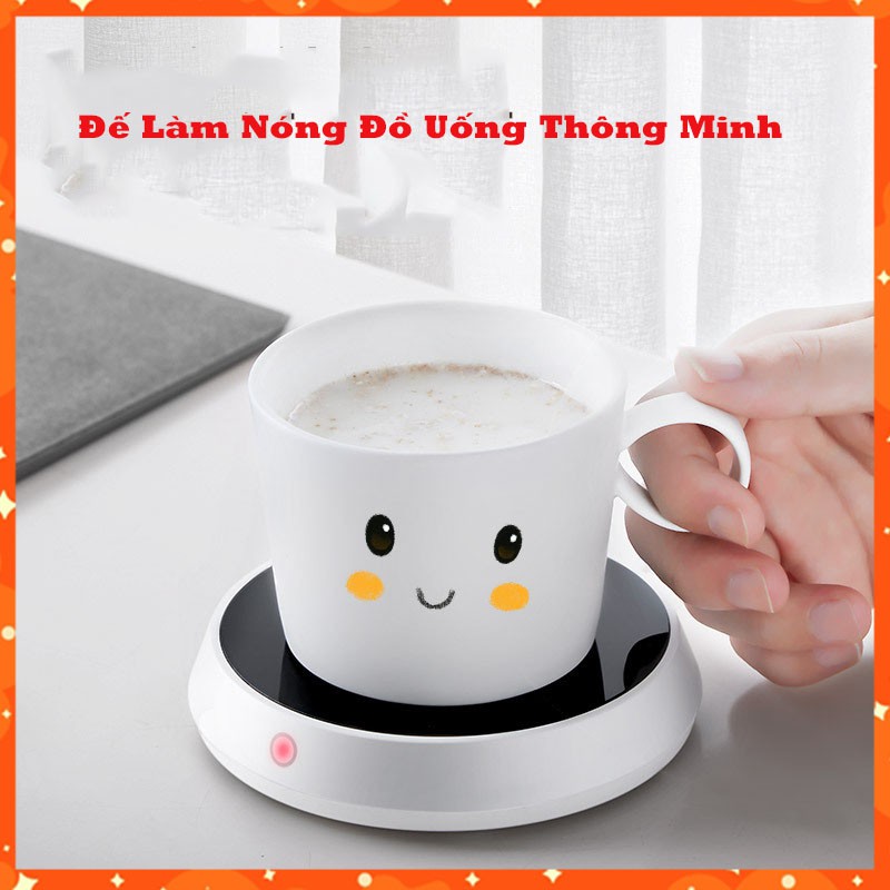 Đế Làm Nóng Đồ Uống Đa Năng Dùng Ở Văn Phòng, Phòng Khách, Hâm Nóng Sữa Cho Trẻ, Hâm Nóng Trà, Cà Phê