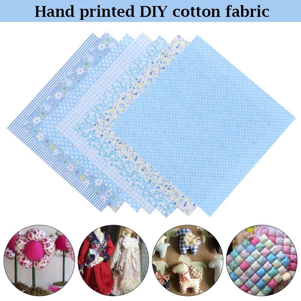 DIACHAVN Set 7 Tấm Vải 25x25cm Họa Tiết Đáng Yêu Tự Làm Đồ Thủ Công