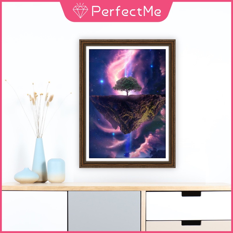 Bộ 1 Tranh Đính Đá Tự Làm Trang Trí Nhà Cửa Kích Thước 30 x 40Cm