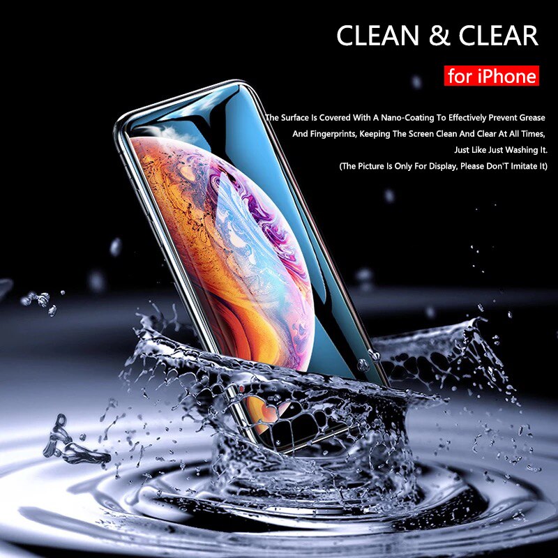 Kính Cường Lực Bo Cong 200D Bảo Vệ Điện Thoại iPhone 6S 6 7 8 Plus SE 2020 2022 SE3 X