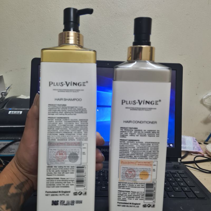 Dầu gội xả collagen VINGE 1000ML * 2 giảm rụng tóc kích mọc tóc phục hồi tóc hư tổn chuyên dụng cho SALON