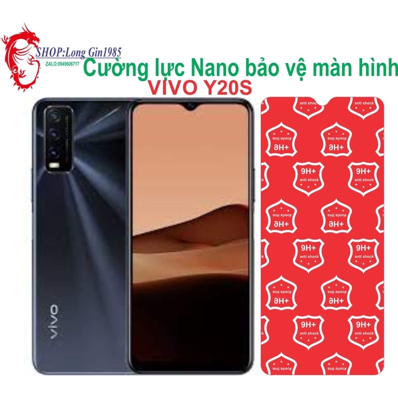 Vivo Y20S Cường lực Nano chống va đập chống trầy xước tốt